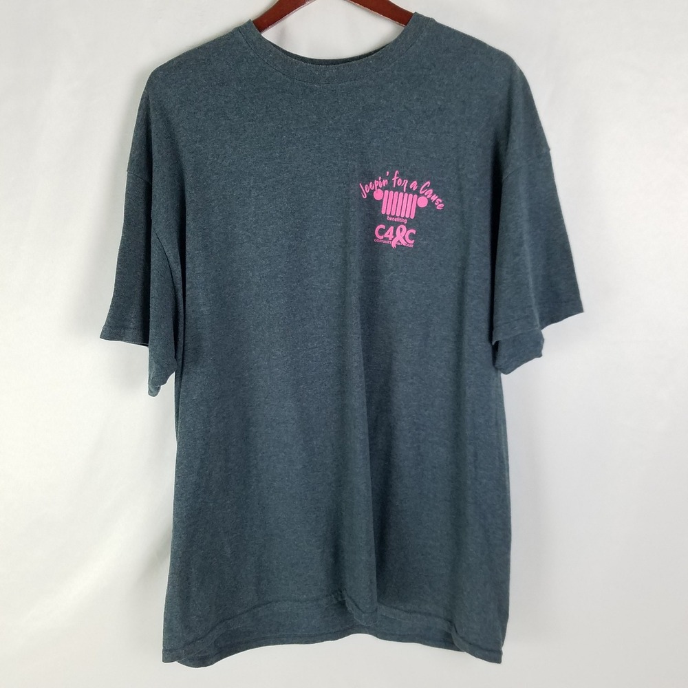Gildan DryBlend Jeepin for a Cause Breast Cancer Awareness T Shirt 2XL